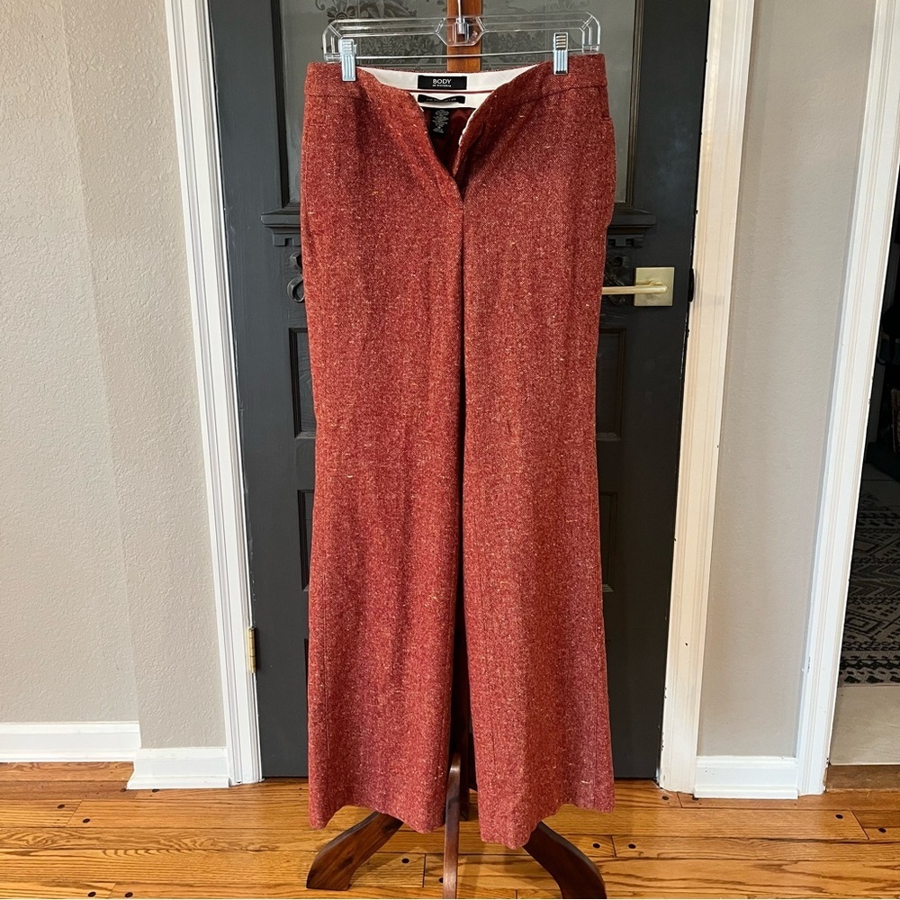 Body by Victoria Bridget Fit Red Tweed Pants Size 10
